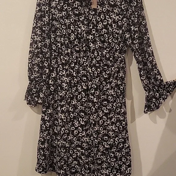 J.crew Mercantile Floral Black and White Dress Size S - Picture 3 of 6